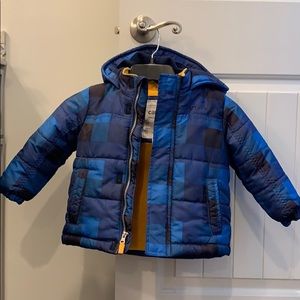Toddler Boys Blue Puff Jacket